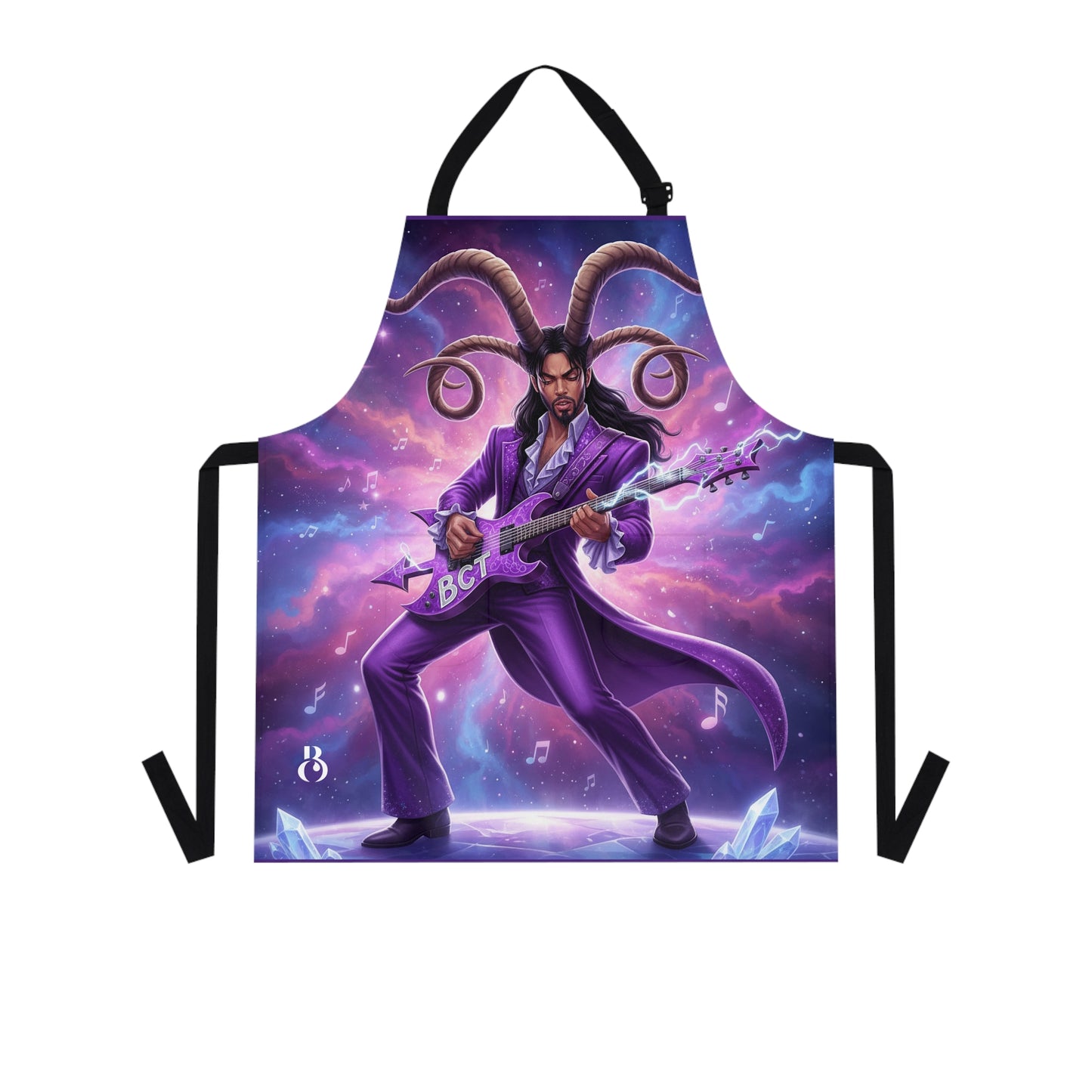 Purple Musical Goat Guitarist Apron