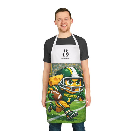 Wisconsin Football Cheesehead Cooking Apron — Cute Fan Gift