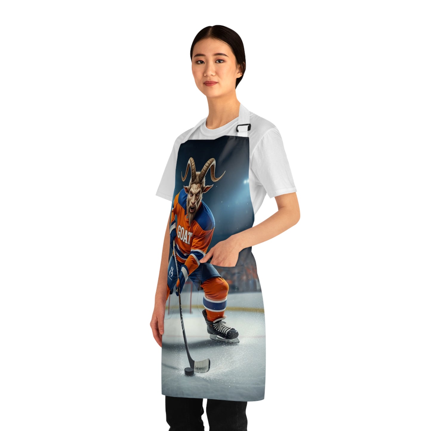 Hockey Goat Player Ice Rink Apron