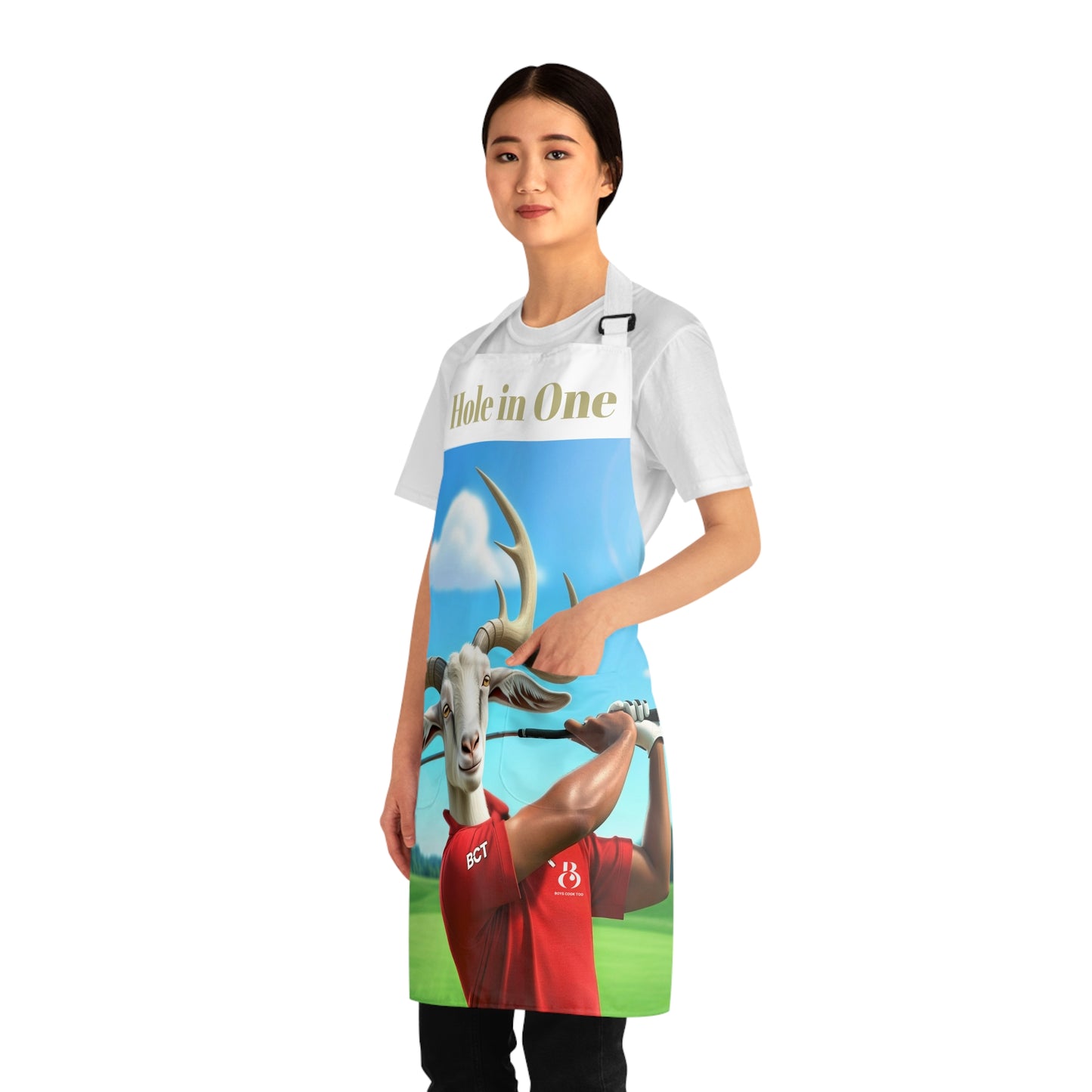 Hole in One Golf Goat Apron