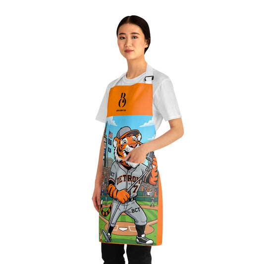 Baseball Detroit Singing Tiger Chef Apron