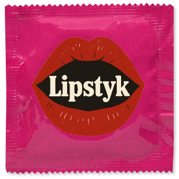 Lipstyk Condoms, Assorted Latex Colors, 50